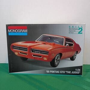 Monogram Model Kit '69 Pontiac GTO "The Judge" 1:24 Scale Opened